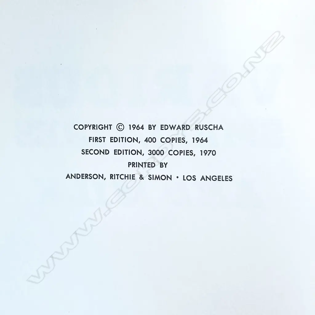 EDWARD RUSCHA: VARIOUS SMALL FIRES Image 1++